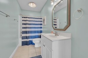 Bathroom - Pool & Hot Tub- DOGS OK! 5BR w/ Ocean Views! (Emerald Isle)