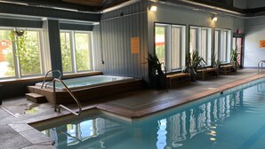 Indoor pool, a heated pool