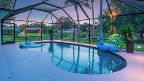 屋外プール、温水プール