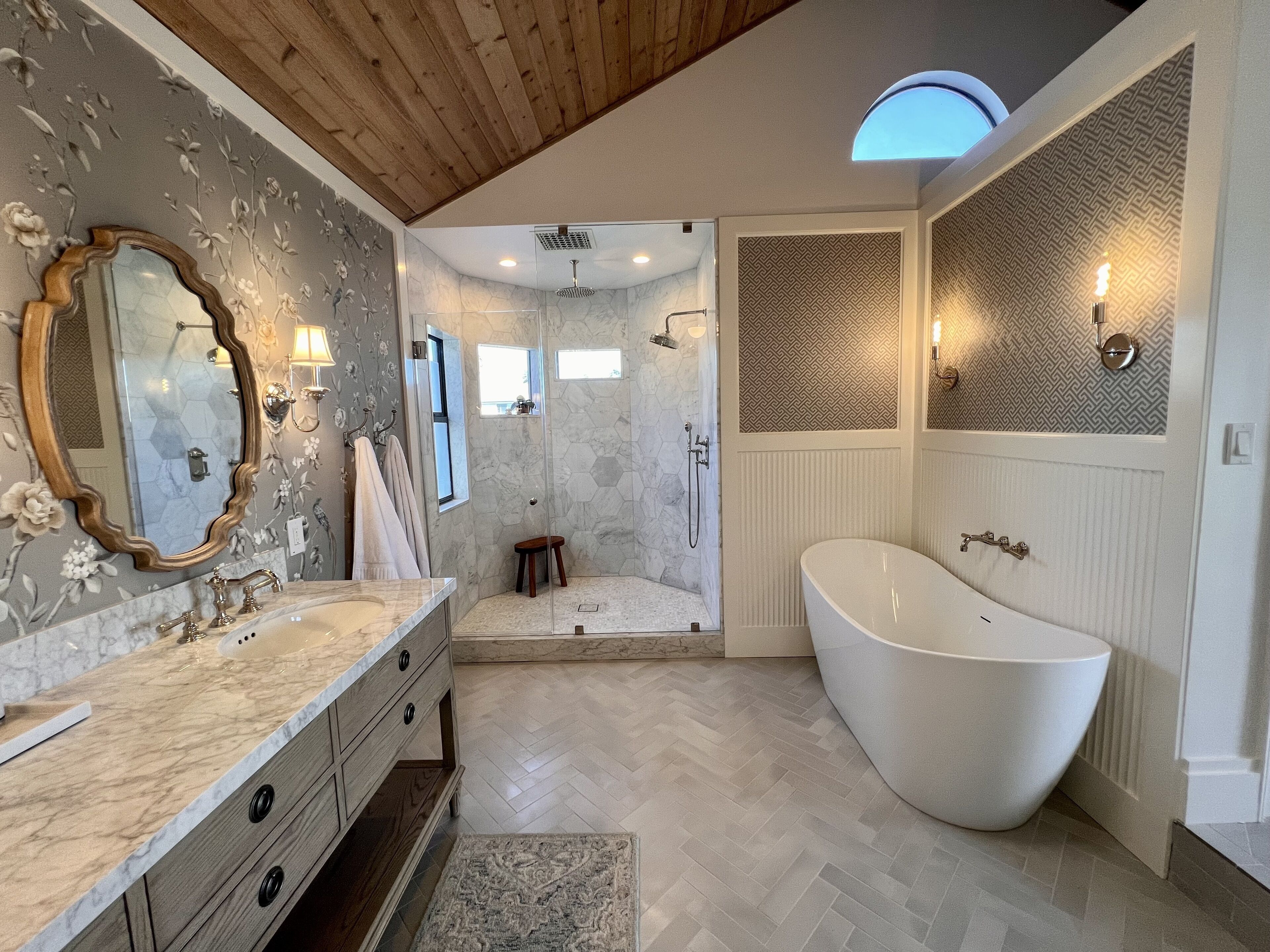 Eco-friendly toiletries, hair dryer, towels, soap