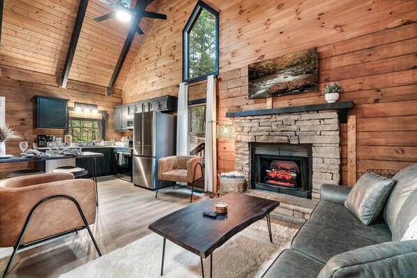 スマートテレビ、暖炉