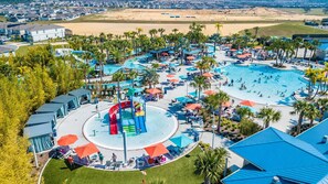 Piscine extérieure, piscine chauffée