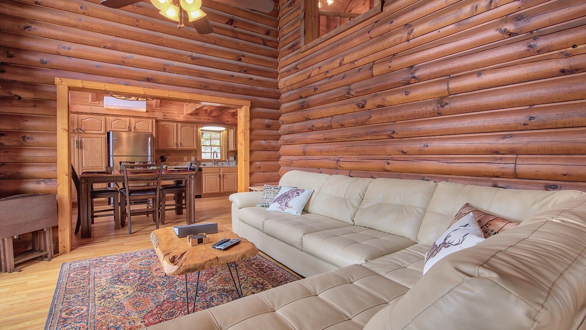 Smart TV, fireplace, table football, stereo