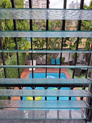 Blackout curtains, iron/ironing board, free WiFi, bed sheets - Hostal Yoha (Panama City)