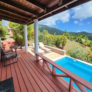 Pool - Cottage#2 The Sapodilla Cottage.
 (Paix Bouche)