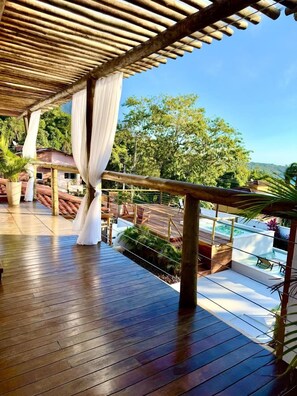 Suite Panoramique, 1 chambre, véranda, vue mer | Terrasse/Patio