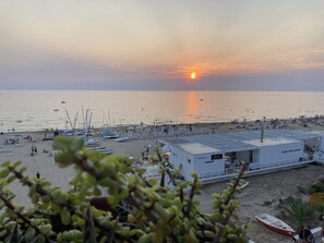 Vlak bij het strand
