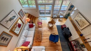 Smart TV, offices - Designer Lakefront Retreat with Panoramic Sunset Views (Harrison)