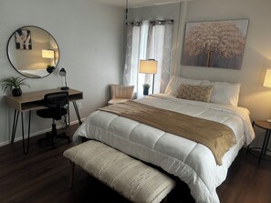 2 chambres, fer et planche à repasser, Wi-Fi, draps fournis