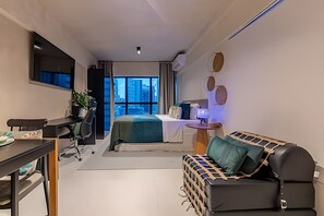 Deluxe Apartment | 1 bedroom, blackout drapes, iron/ironing board, free WiFi - Time- melhor área de lazer de Maceio (Maceió)