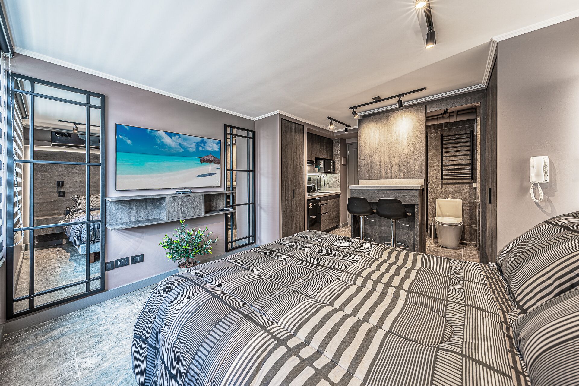 1 Schlafzimmer, Bügeleisen/Bügelbrett, WLAN