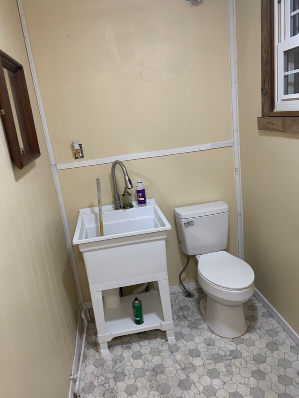 Towels, soap, toilet paper