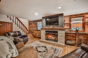 TV connectée, cheminée