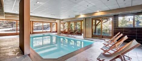 Indoor pool, a heated pool