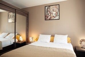 2 habitaciones, tabla de planchar con plancha y wifi gratis 