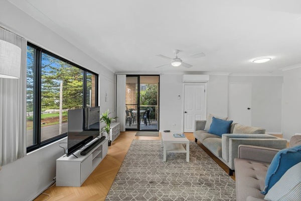 Step directly out to the balcony for fresh air or enjoy the year-round comfort with split-system air conditioning and heating, and a ceiling fan.