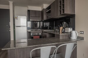 Apartemen Keluarga | Dapur pribadi | Lemari es