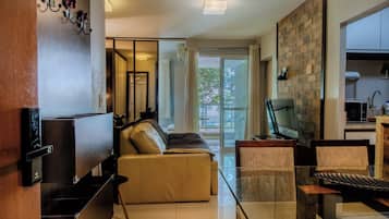 Apartamento família, 2 quartos, para não fumantes, 2 banheiros | 2 quartos, roupas de cama de algodão egípcio, roupas de cama premium