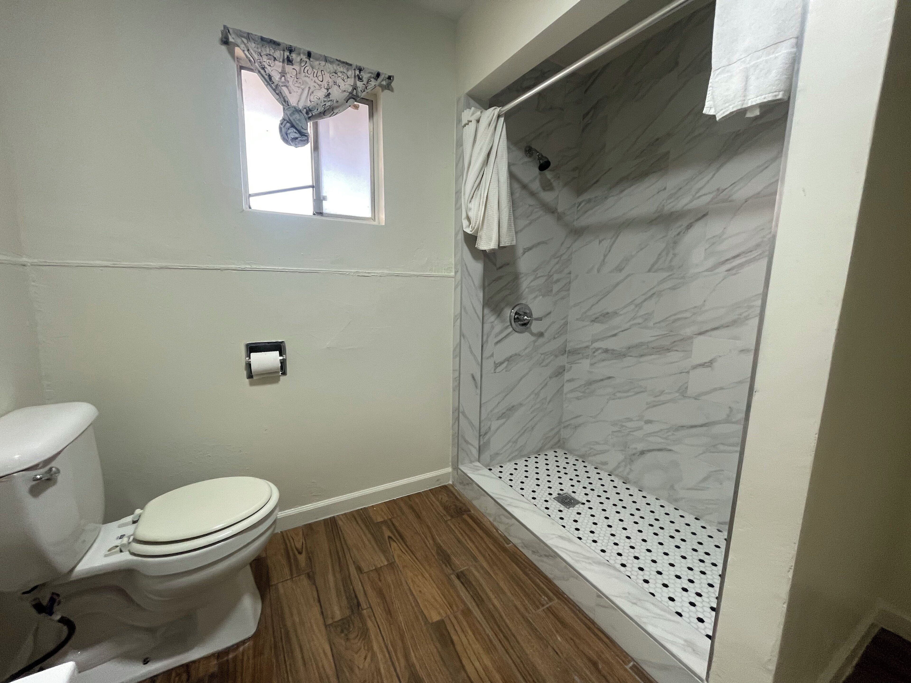 Free toiletries, hair dryer, towels