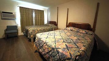 Desk, bed sheets