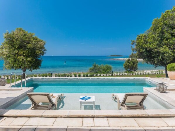 A heated pool