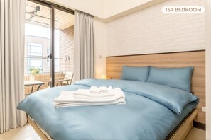 2 sovrum, skrivbord, strykjärn/strykbräda och gratis wi-fi