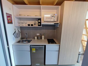 Apartment | Private kitchen - Loft moderno con vista a los cerros (Bogotá)