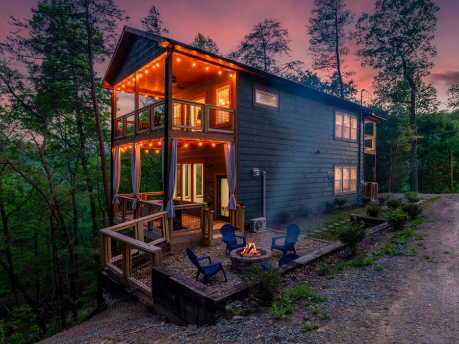 Front of property – evening/night