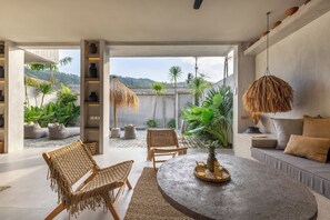 Villa Deluxe, 2 camere da letto, piscina privata | Terrazza/patio