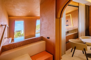 Sengetøy av topp kvalitet, safe på rommet og individuelt innredet