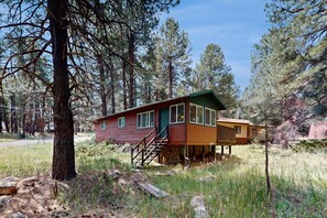 Exterior - Cozy woodland with fireplace & patio, near trails, Flagstaff & national forest (Flagstaff)