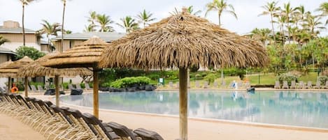 A heated pool