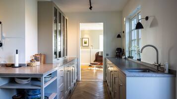 Luxury Villa, Beachfront | Private kitchen