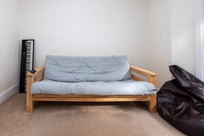 Basic Apartment, Multiple Beds | Living area | TV - Spacious 1BD Flat w/ Garden - Hammersmith! (London)