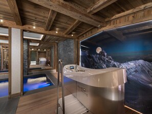 Spa - Luxury chalet with spa, pool, and slope views in Courchevel 1550 (Courchevel 1550)