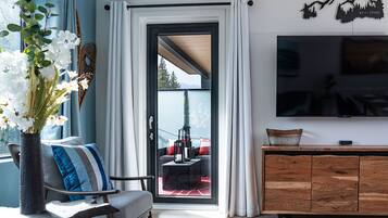 TV connectée, cheminée