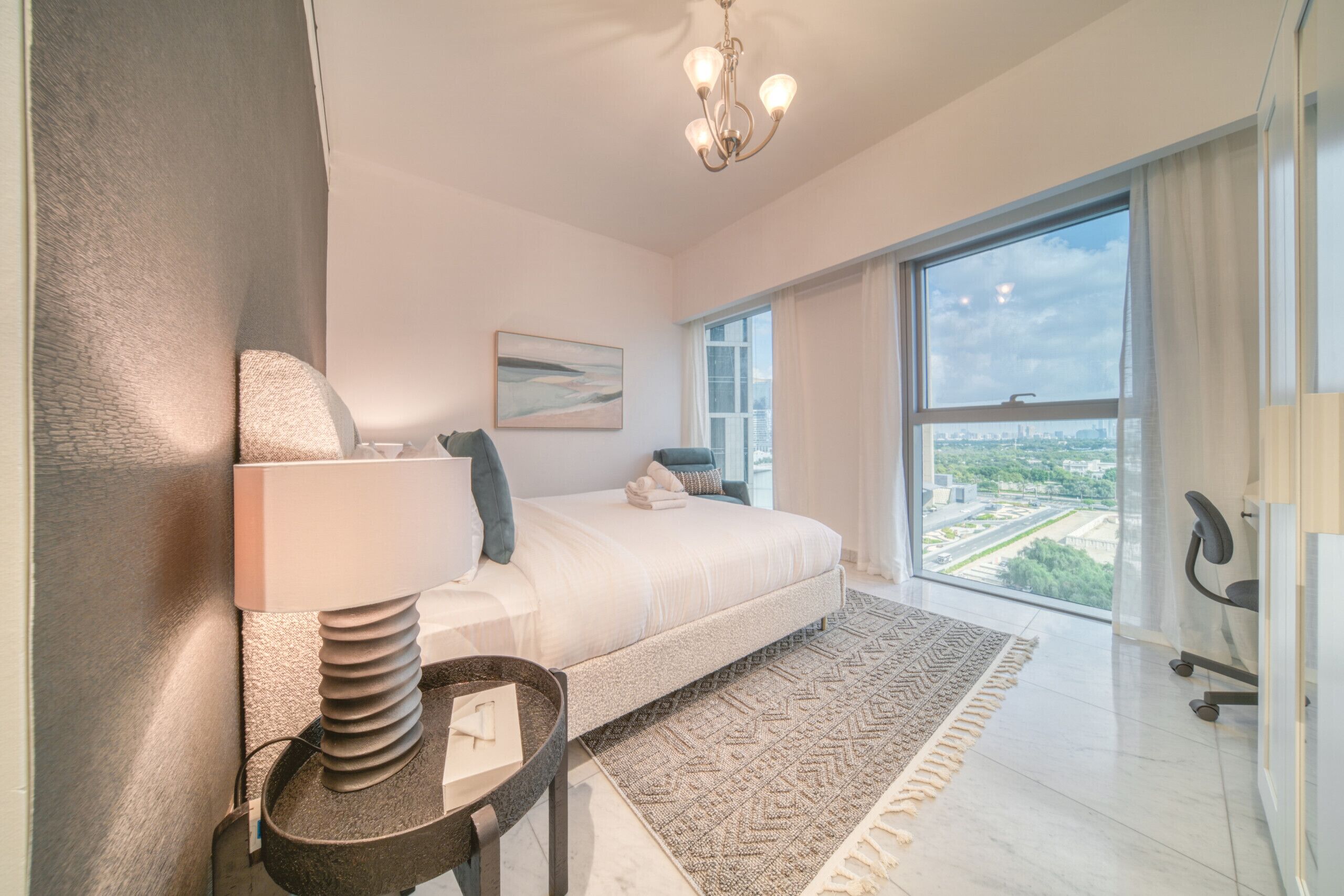 2 bedrooms, in-room safe, iron/ironing board, WiFi