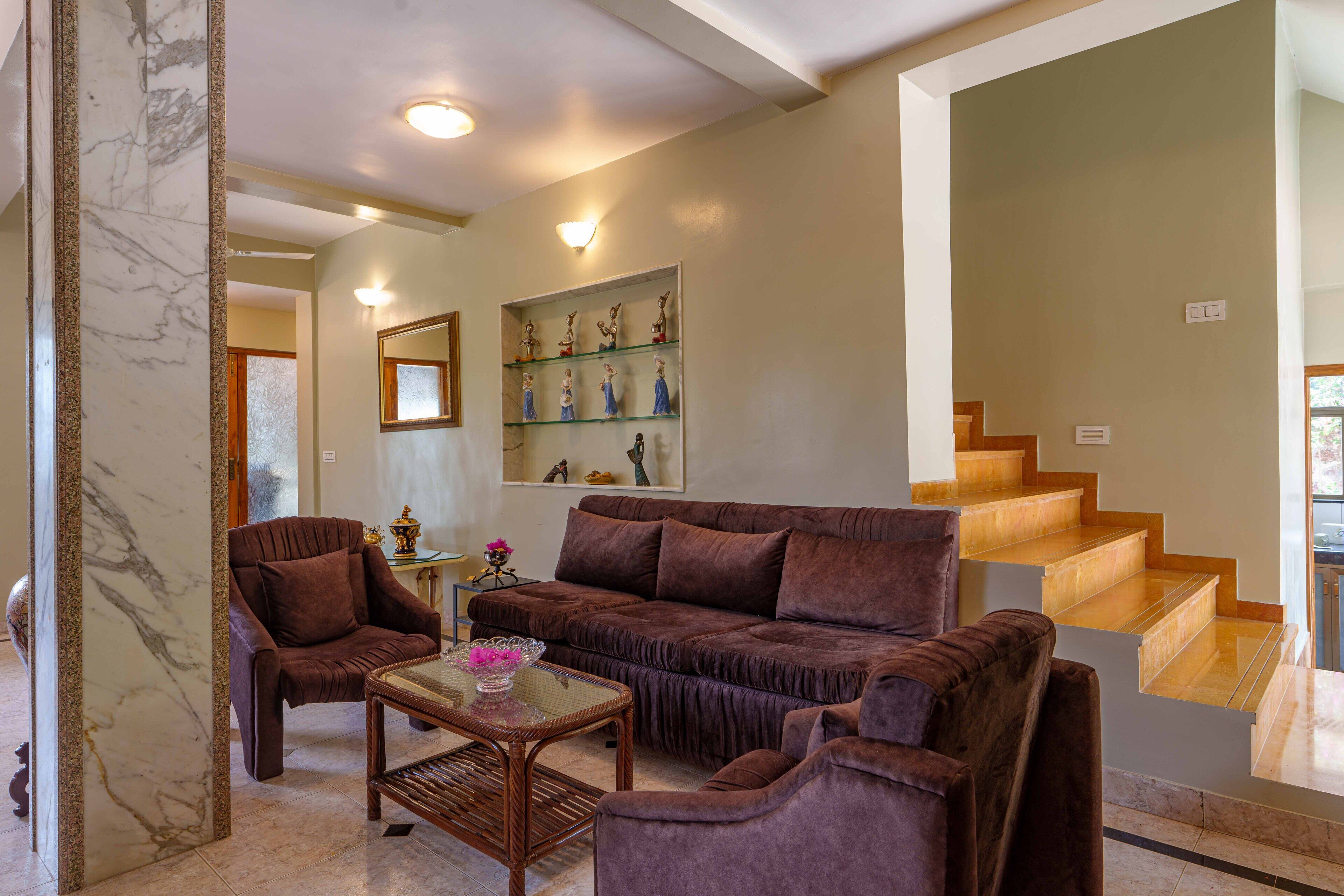 Room, 4 Bedrooms, Terrace | Living area | Flat-screen TV