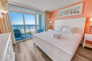 3 bedrooms, iron/ironing board, free WiFi, bed sheets - Newly Added King Suite 3BR,Direct Oceanfront Views (Myrtle Beach)