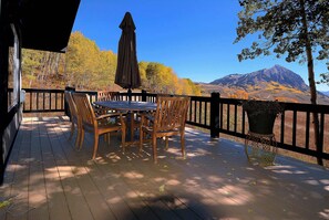 Outdoor dining - Mountain Vista, 4BD/3BA House, Pet Friendly! (Skyland & Surrounding Areas)