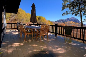 Outdoor dining - Mountain Vista, 4BD/3BA House, Pet Friendly! (Skyland & Surrounding Areas)
