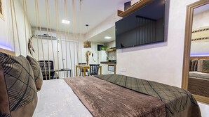 Căn hộ | 1 phòng ngủ, màn/rèm cản sáng, bàn ủi/dụng cụ ủi quần áo 