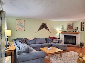 TV, DVD player, stereo