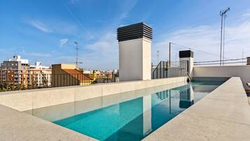 Piscina a la terrassa superior