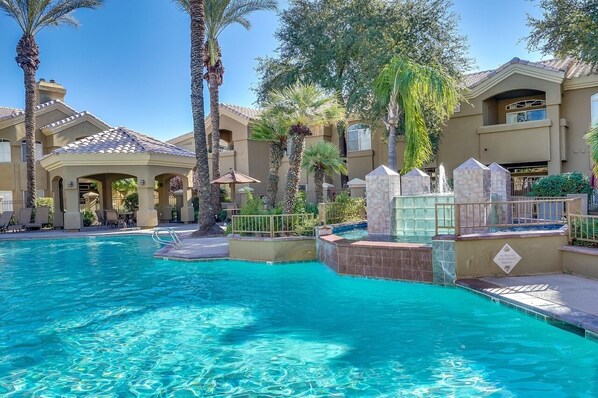 Una piscina riscaldata