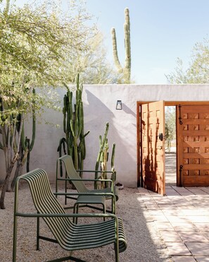 Terrace/patio - Encanto Saguaro by LuxeKey | Chic Adobe Home on Private Land (Cave Creek)