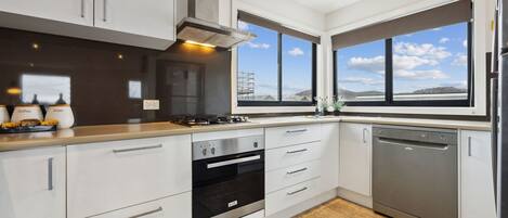 Microwave, oven, stovetop, dishwasher