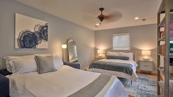 4 bedrooms, iron/ironing board, travel crib, free WiFi