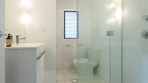 Shower, hair dryer