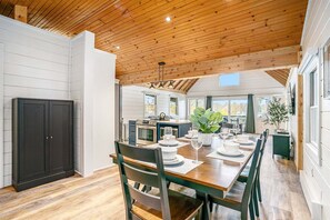 Dining - Park Place: Luxury Riverfront Home, Walk to Lake Michigan & Chain Ferry, Deck (Saugatuck)